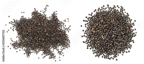 Принти на полотні black quinoa seeds isolated on white background