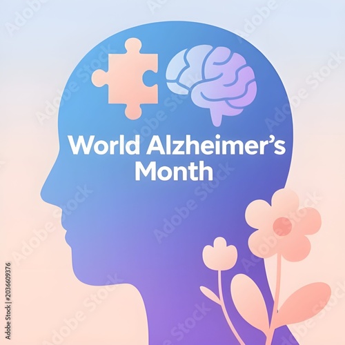 Memory Care Awareness Illustration for World Alzheimer’s Month