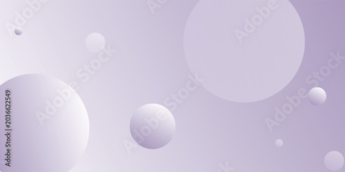 Abstract Purple Spheres Background With Soft Gradient Circles and Minimal Bokeh Design