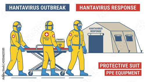 Emergency Medical Team During Hantavirus Outbreak Vector_26