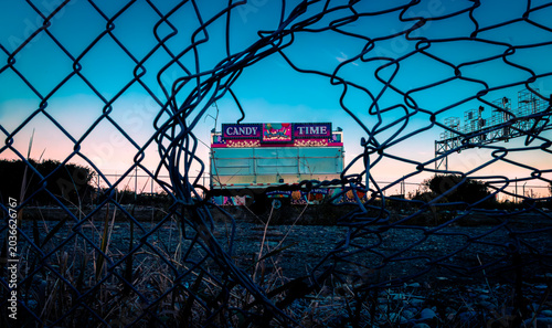 Tableau sur toile abandoned fairground