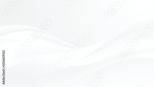 Canvas-taulu White abstract wave design element for graphic resources and backgrounds smooth