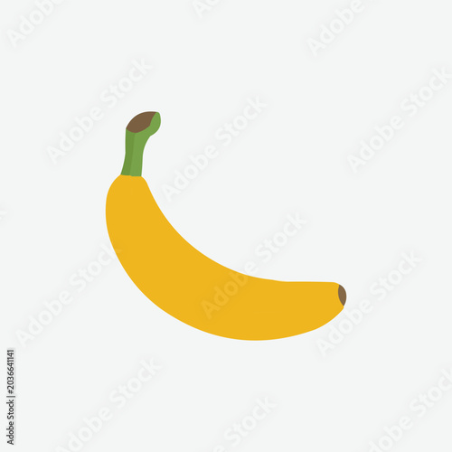 Single Banana Icon: A bright yellow banana, a symbol of health and tropical flavor, depicted in a simple, clean graphic.