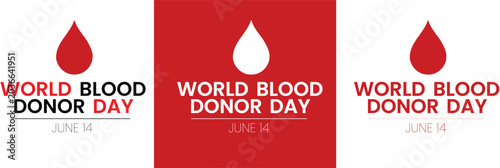Schilderij op canvas World blood donor day