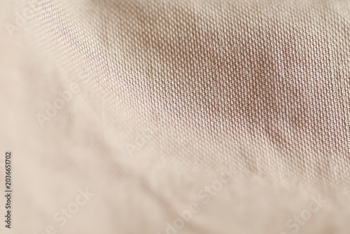 Canvastavla Macro shot of beige lyocell and linen blend fabric texture with twill weave