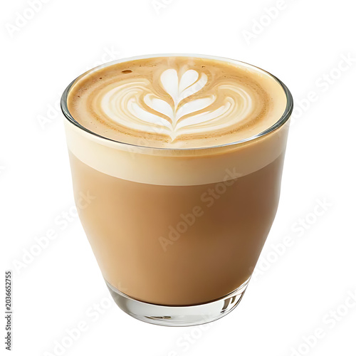 Flat white coffee minimal aesthetic cup