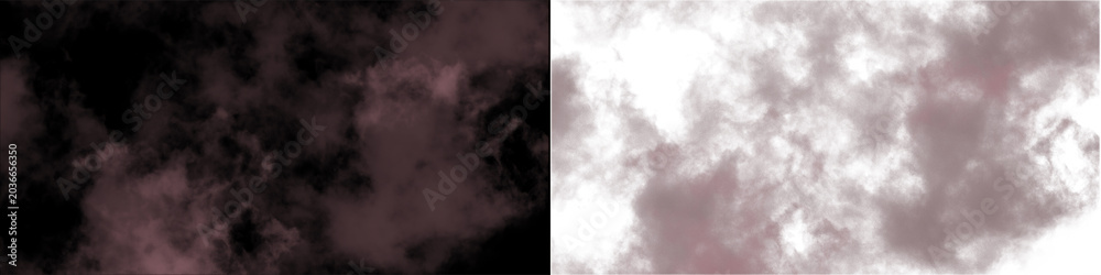 Fototapeta premium Cinematic dark pink smoke clouds drifting across transparent alpha background for dramatic scene enhancement.
