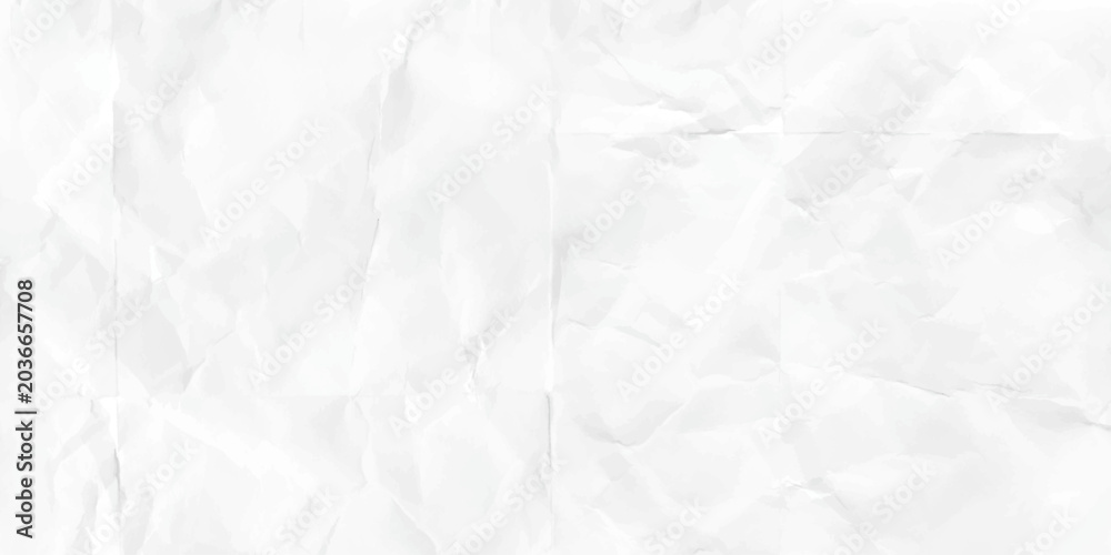 Naklejka premium White Crumpled paper texture background wallpaper. Paper texture background. Vintage decoration flat.