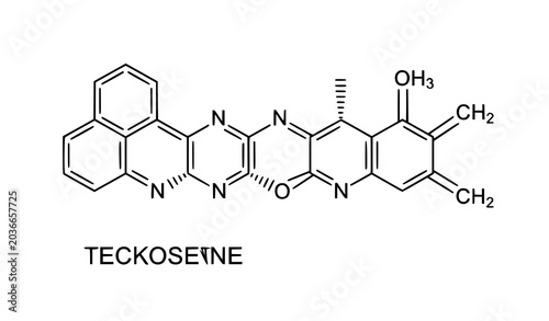Bild auf Leinwand Testosterone chemical formula outline vector illustration for science and medica
