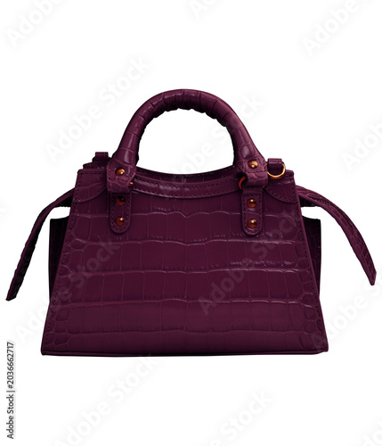 Image of a handbag for fashion on white