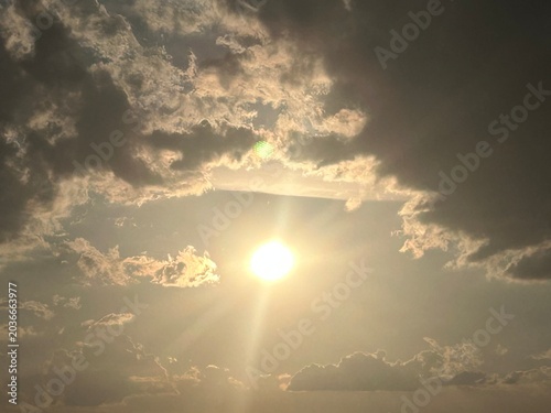 sun and clouds, day