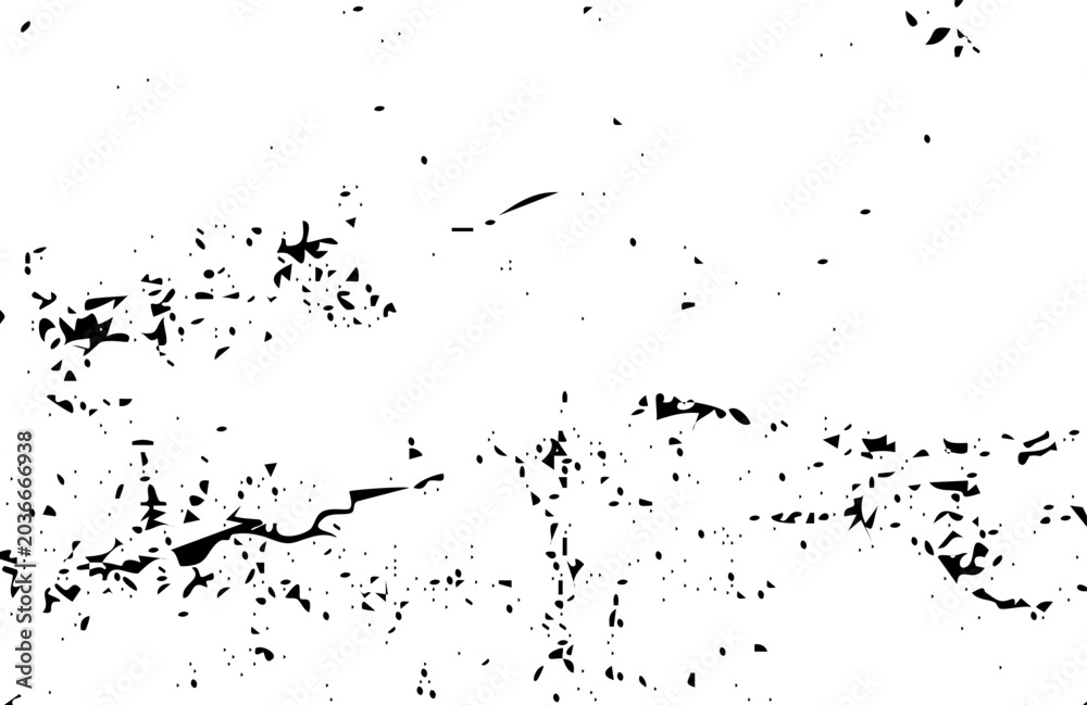 Fototapeta premium Grunge distressed overlay texture black vector brush strokes on abstract rough surface pattern