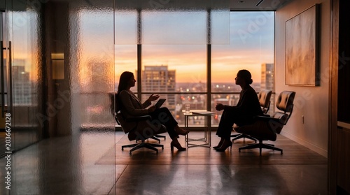 Executive Conversation at Sunset