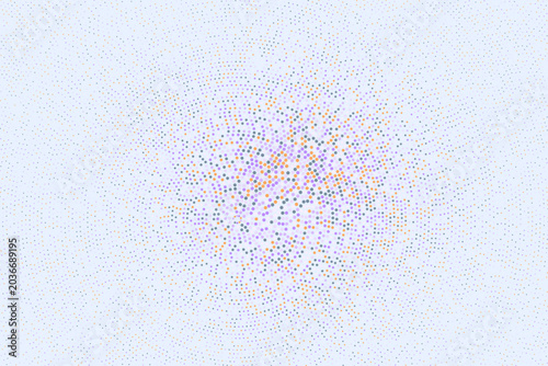 Canvas-taulu Geometric Tech Halftone Circles Illustration
