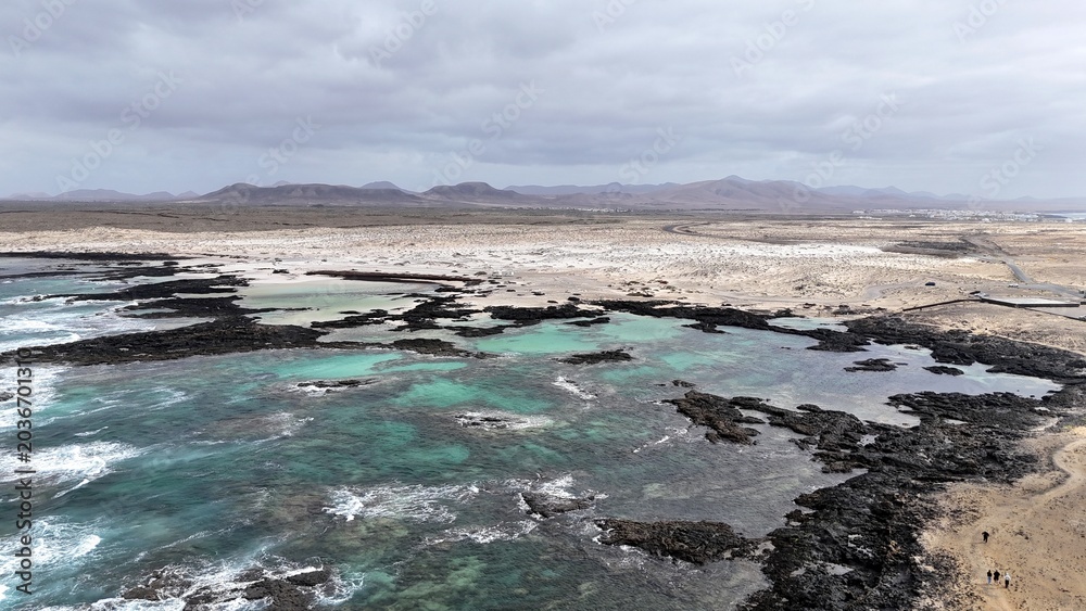 Fototapeta premium phare de El Toston à Fuerteventura aux canaries
