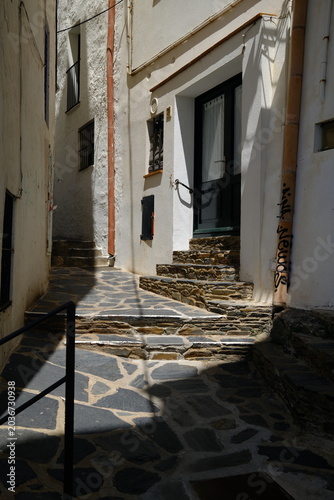 Beautiful mediterranean White Houses of Cadaques Costa Brava Spain