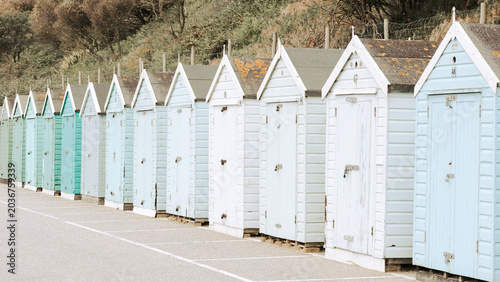 Beach huts along the promonade