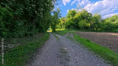 In the woods and on the bike path. A bike ride through the Friulian hills.