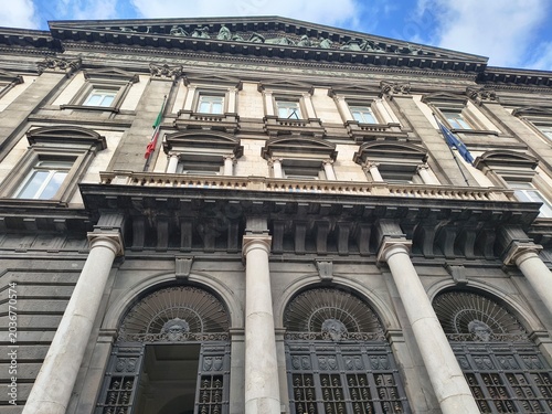 Naples university in the city center, Italy