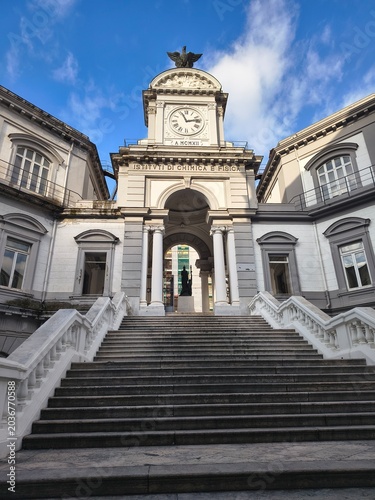 Naples university in the city center, Italy