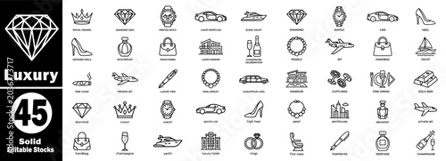 Photos A luxury solid icon collection