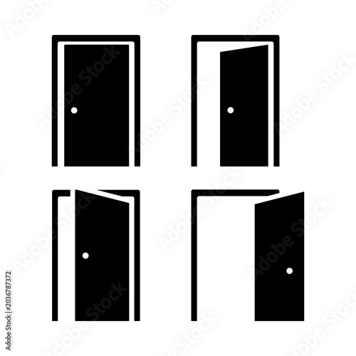 Fotografía Door icons set