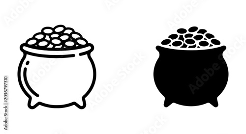 Foto Pot of gold icon