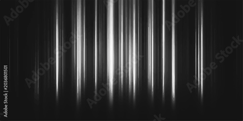Foto abstract light streak effect with vertical lines in monochrome, creating a sense of motion and dynamism, perfect for digital art or backgrounds