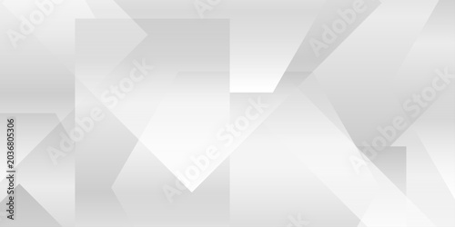 Photos Abstract white and gray geometric background with overlapping subtle polygon sha
