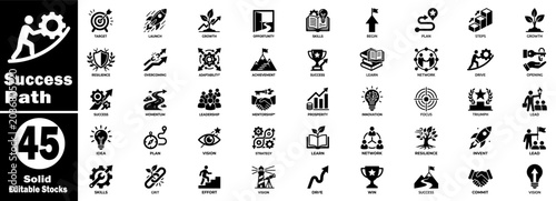 Slika na platnu Achievement icons set