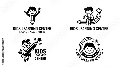 Kids Learning Center Logo Designs.