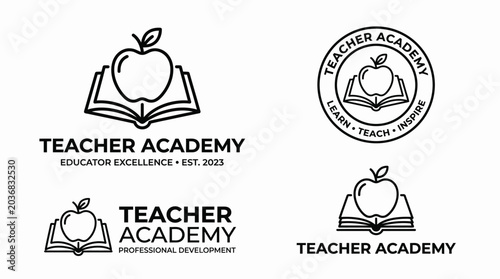 Teacher Academy Logo Designs Education.