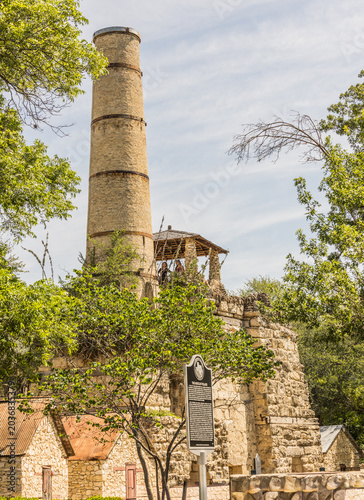 ruins with silo