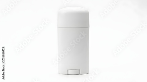 Blank White Deodorant Stick Mockup Isolated on White Background for Cosmetic Branding and Packaging Design