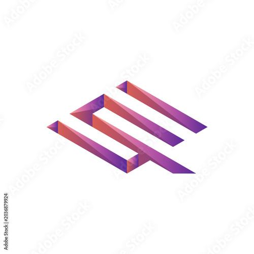 initial letter ESQI monogram unique logo