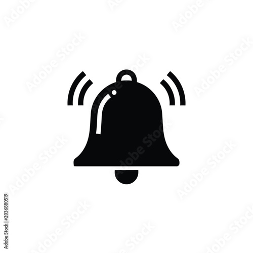 Photos Ringing Alarm Bell Icon Symbol.