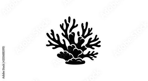 Photos Coral reef icon represents the delicate beauty of marine life and the urgent necessity to protect vulnerable underwater ecosystems from the ongoing threats of climate change and pollution