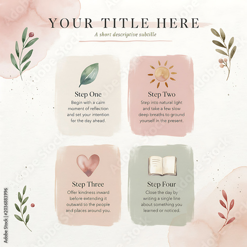 Step By Step Wellness Carousel Template