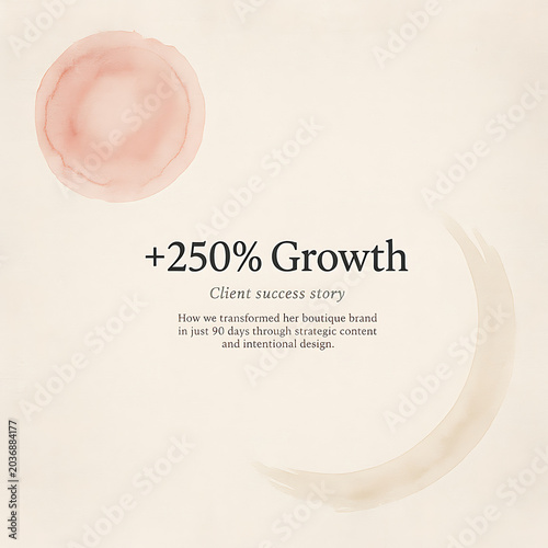 Minimal Business Growth Instagram Graphic