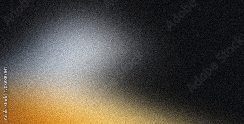 Abstract grainy background, orange yellow grey black noise texture glowing color gradient, web banner backdrop, header, wallpaper, poster design
