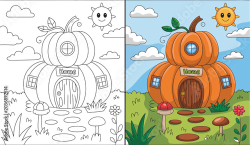 set of halloween elements