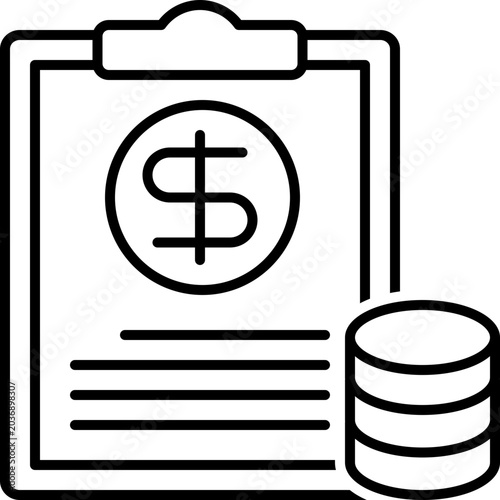accountant outline icon