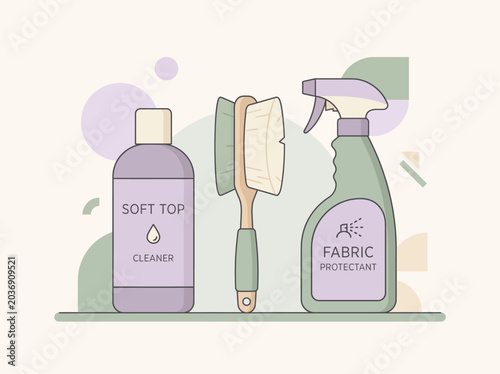 car care and cleaning vector