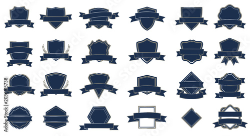 Vintage Badge and Banner Collection - Emblem Set