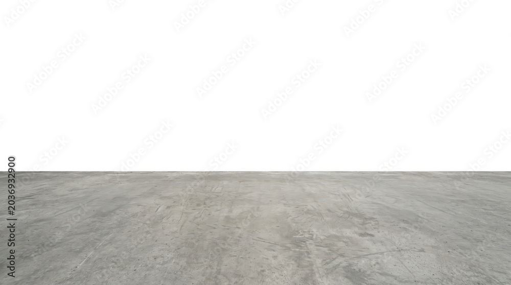 Fototapeta premium scuffed concrete floor slab transparent background