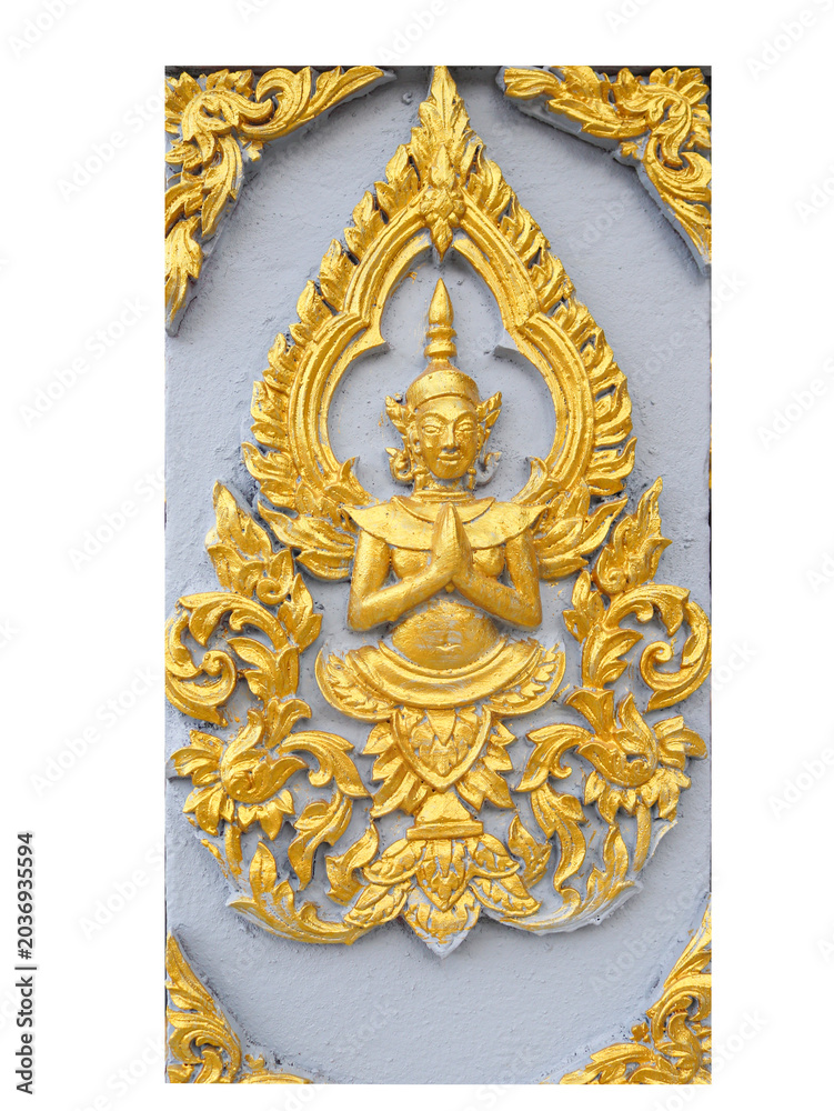 Obraz premium khmer sculpture decoration Cambodia traditional architecture kbach khmer