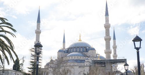 Close-up of the Blue Mosque in Istanbul