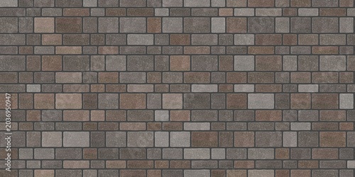 Tableau sur toile Rustic oxidized ashlar texture background with aged stone pattern surface