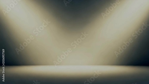 Stage Spotlight Background with Beige Floor.