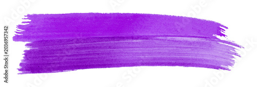 purple brush isolated on transparent background purple watercolor